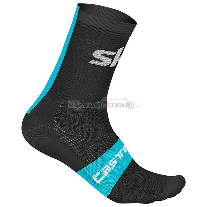 2018 Sky Copriscarpe Ciclismo Ciclismo Nero